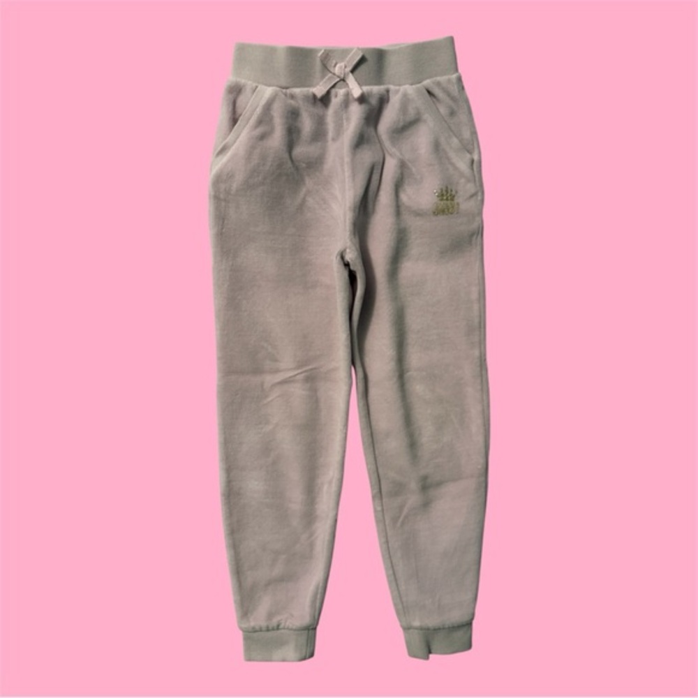 Juicy Couture Girls Velour Jogger Sweatpants Light Pink Size 7